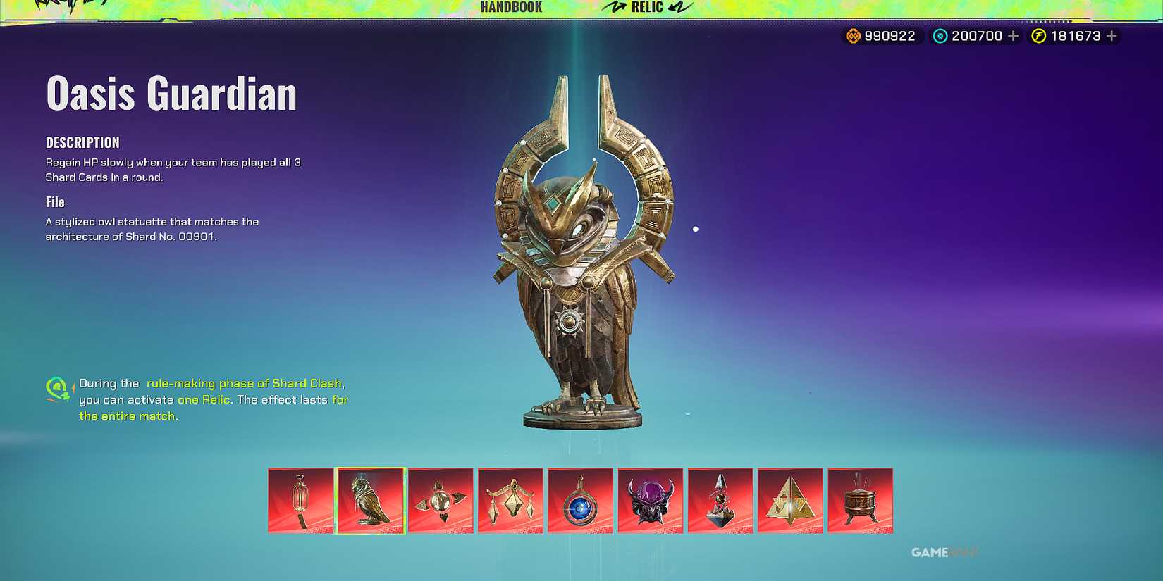 Oasis Guardian Relic in FragPunk