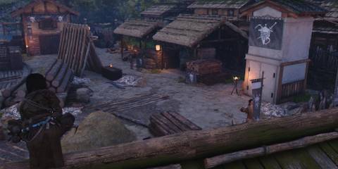 Observing enemies in Assassin's Creed Shadows