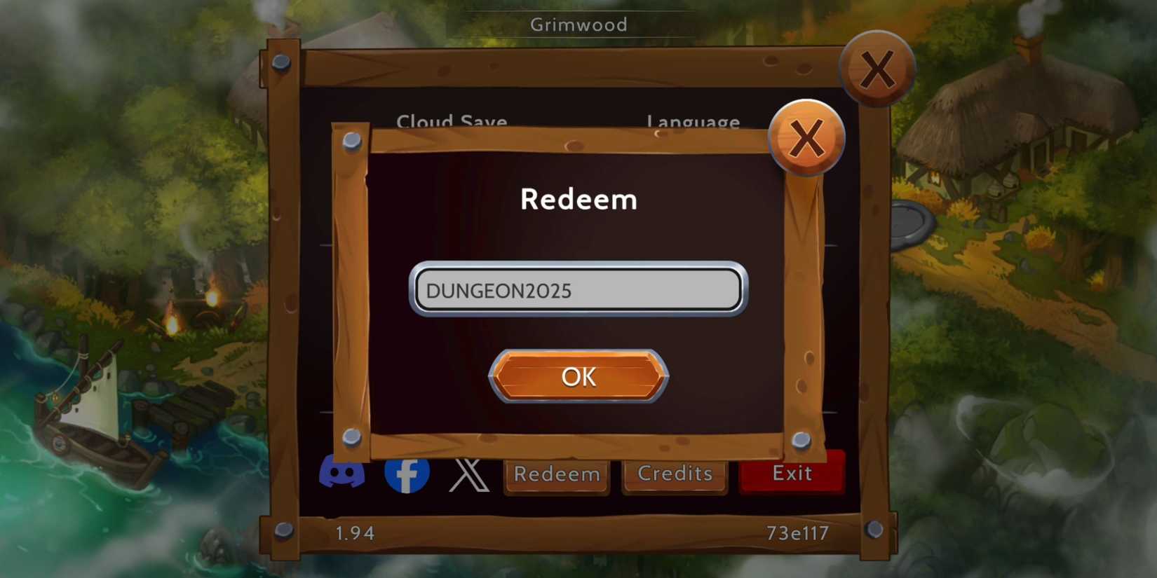 Obsidian Knight RPG the codes tab