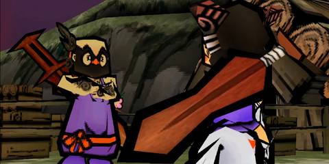 Cutscene dialog with another character