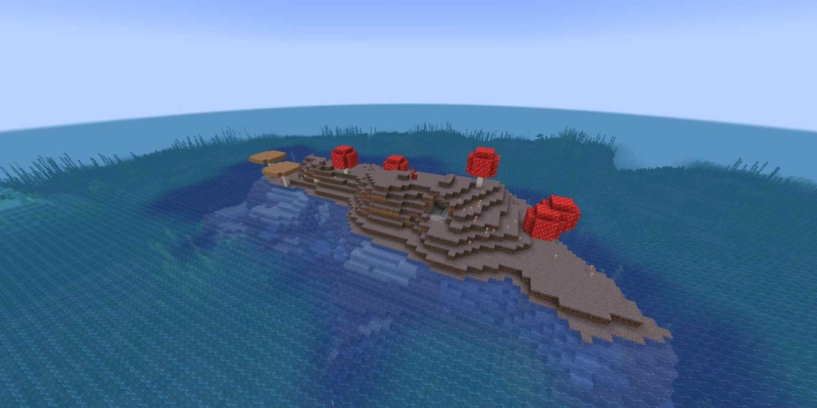 One small mushroom island
