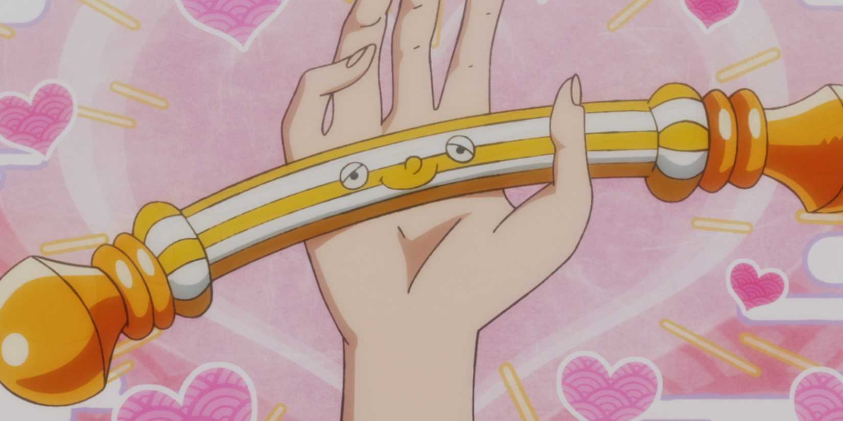 one piece episode 1037 zeus merges with Nami's clima-tact