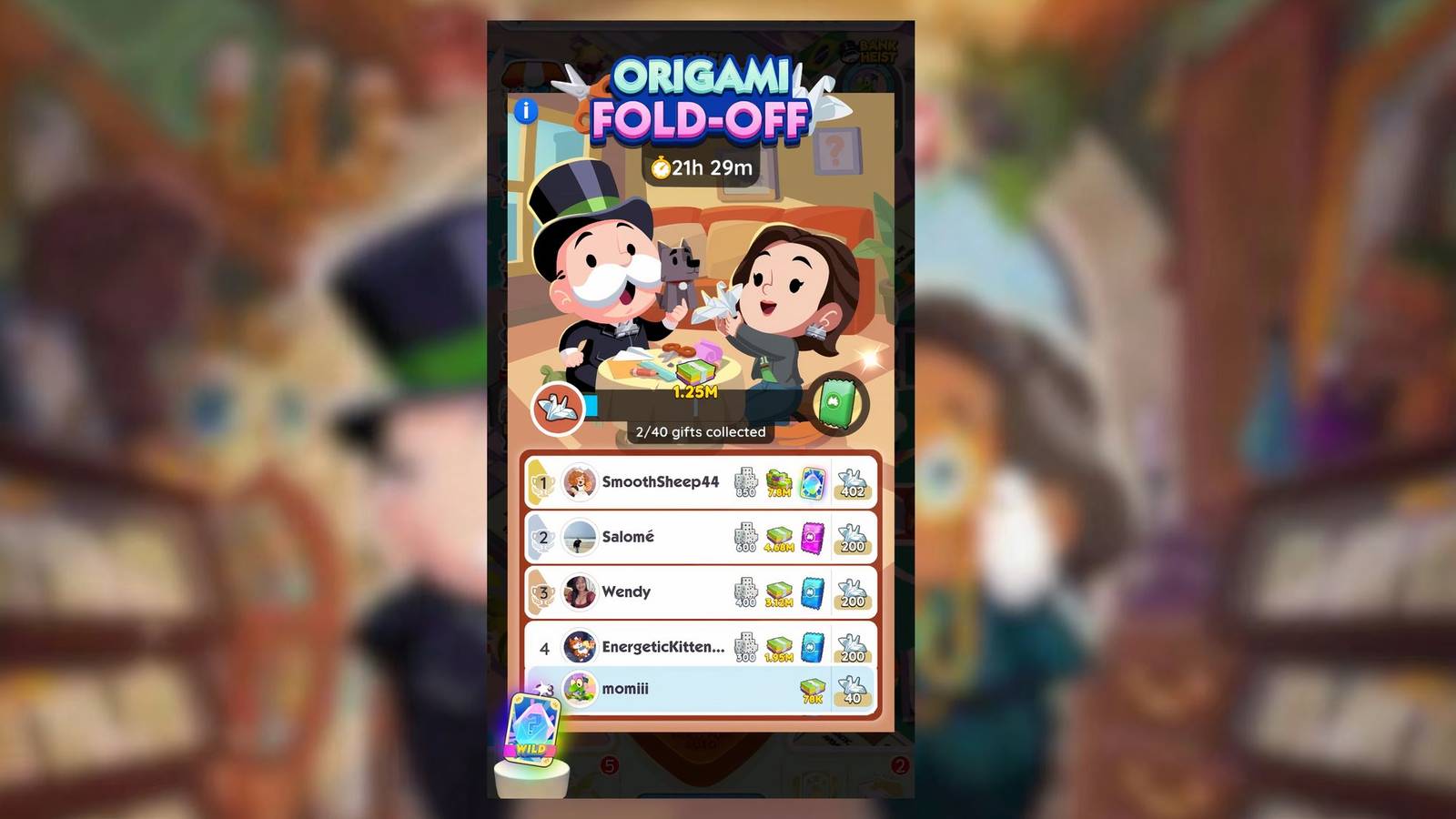 origami fold off monopoly go 