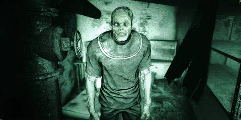 Outlast character in the dark