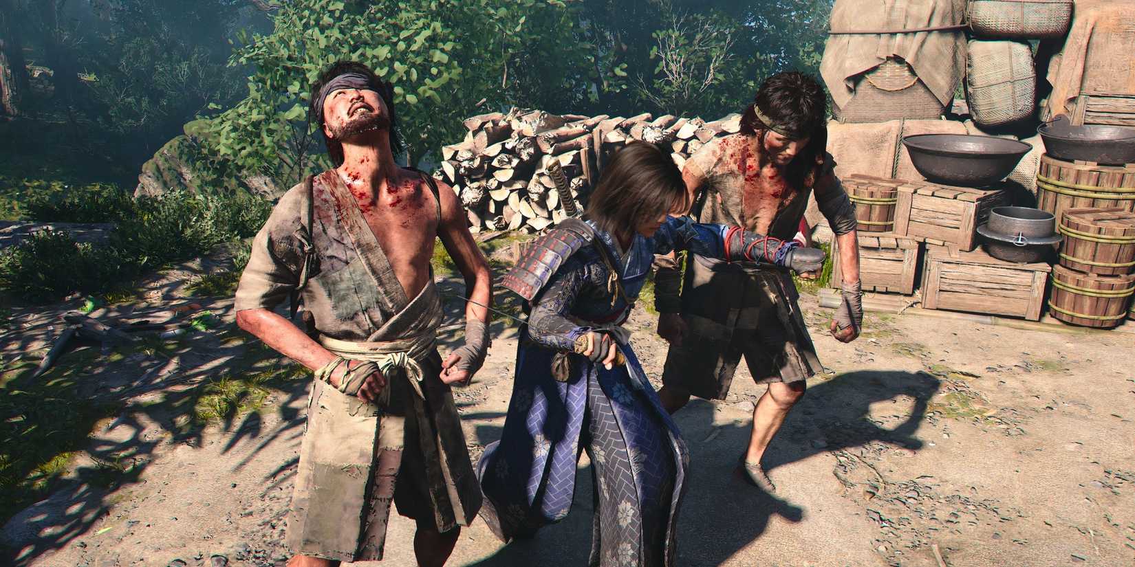 Performing a double kill in Assassin's Creed Shadows