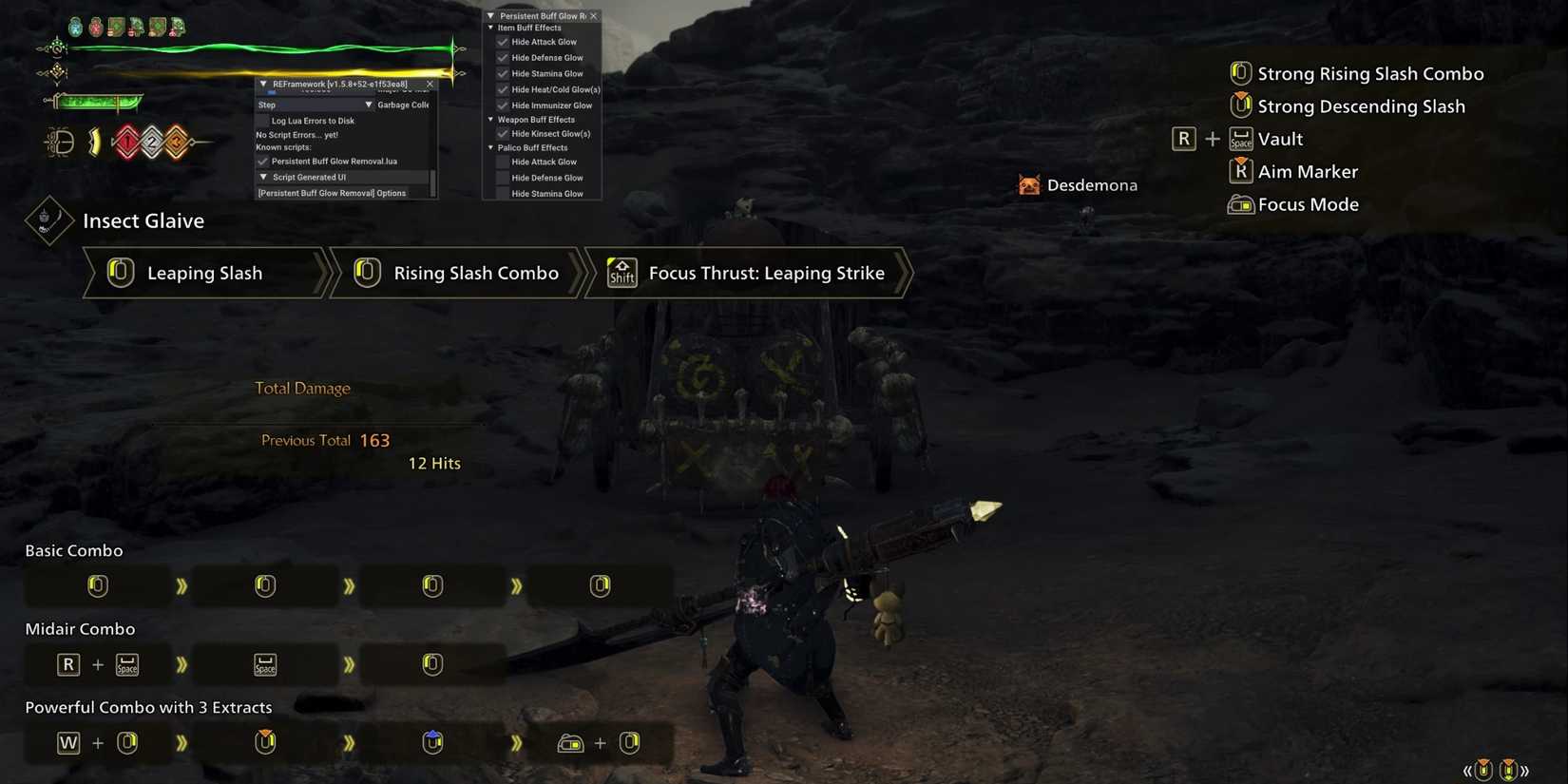 Persistent Buff Glow Removal mod for monster hunter wilds