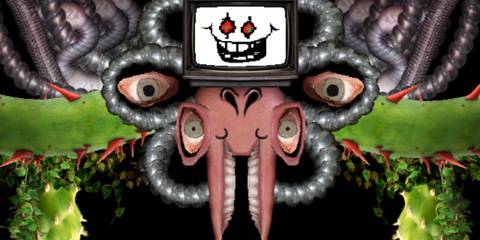 Photoshop Flowey in-game.