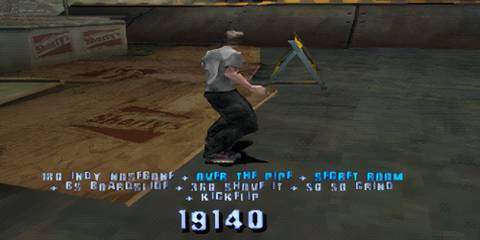 Playing as Tony Hawk in Tony Hawk’s Pro Skater