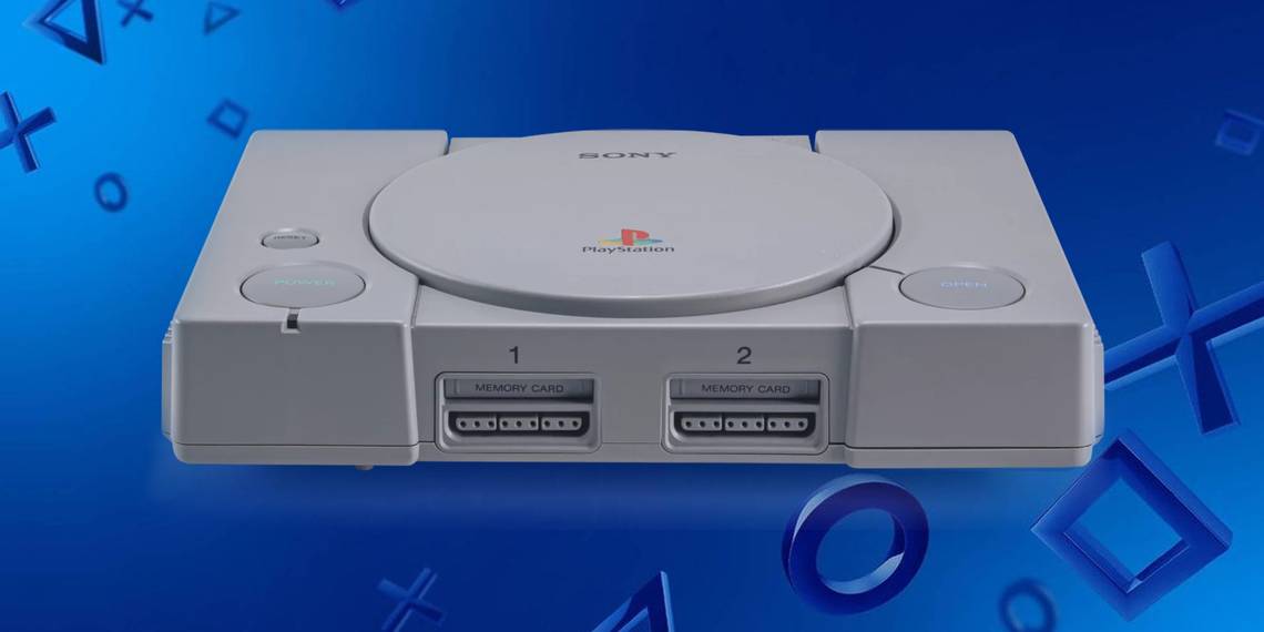 青い背景に映えるPlayStationコンソール