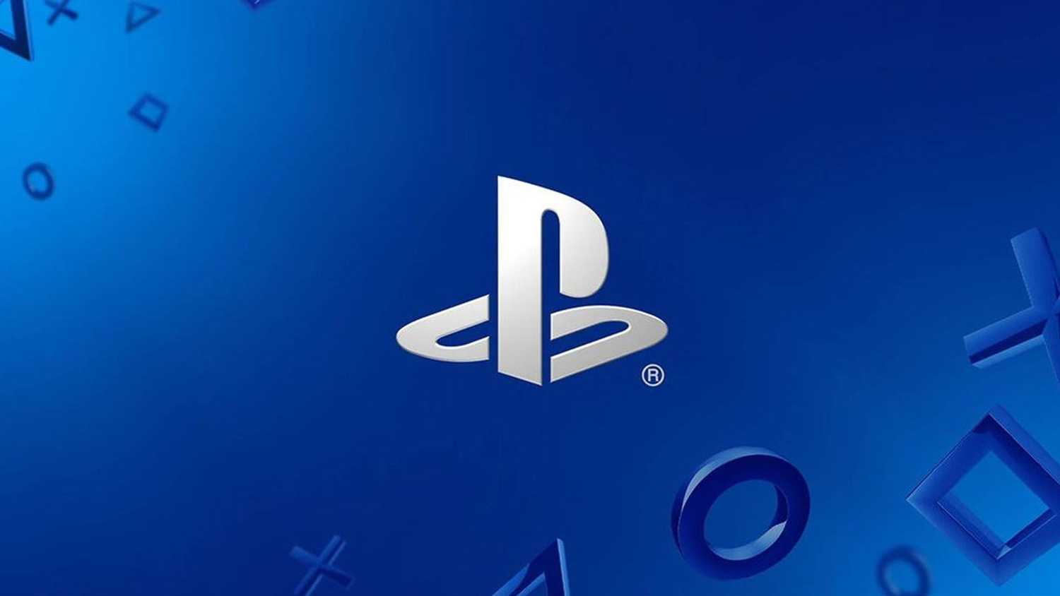 PlayStationロゴ 青い背景に浮かぶPlayStationロゴシンボル