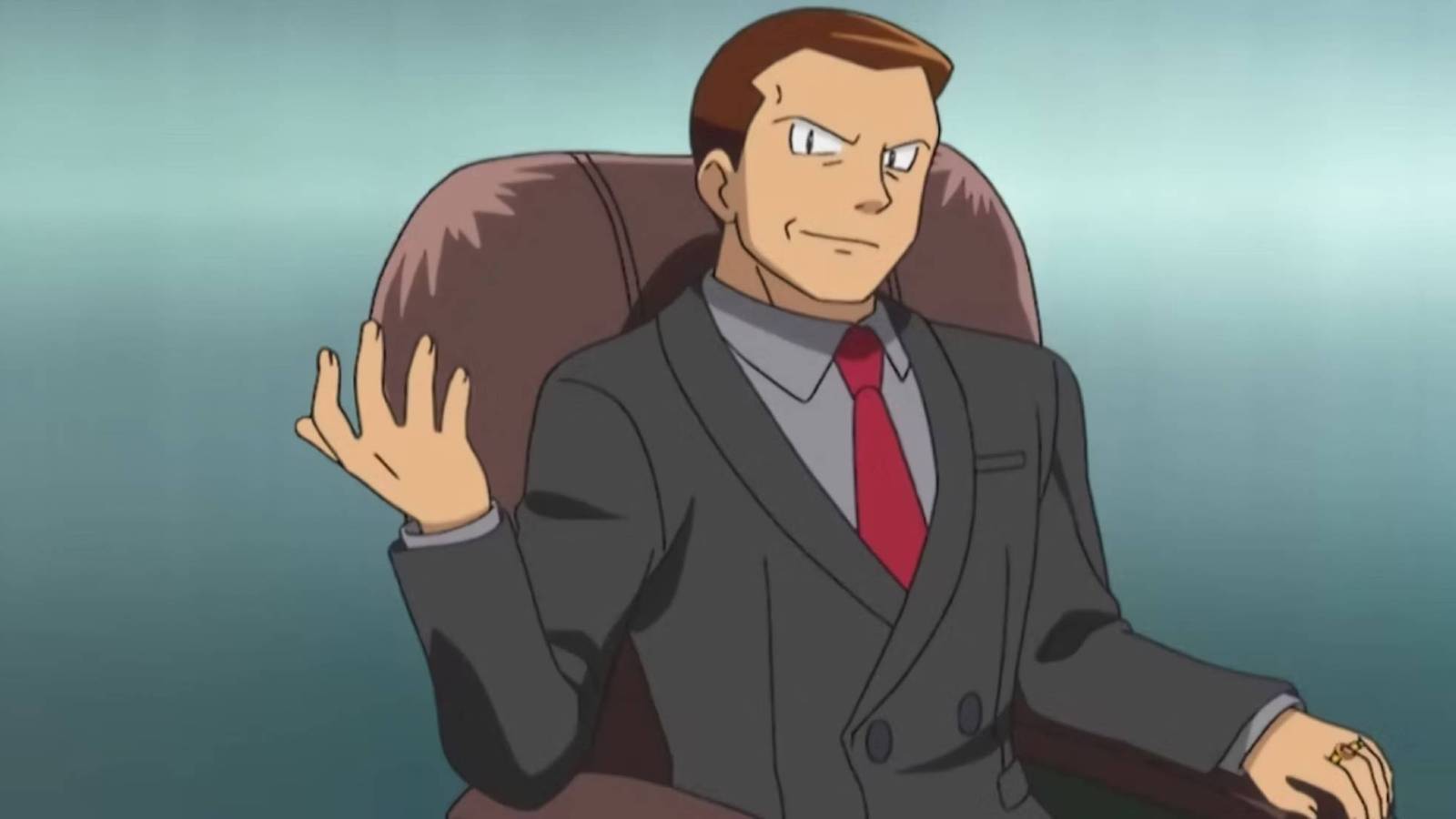 An image of Giovanni from the Pokemon anime.