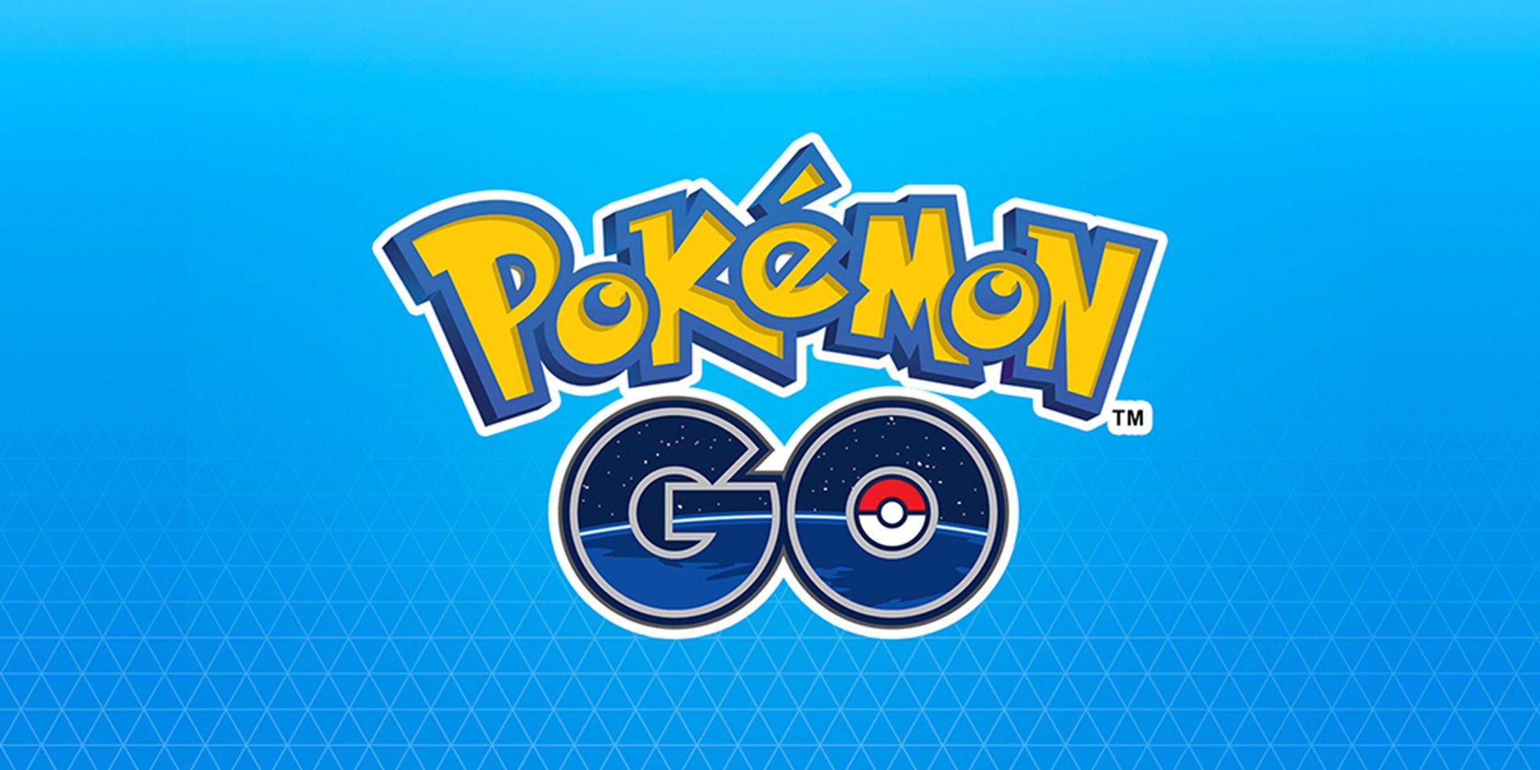 pokemon go logo on blue background