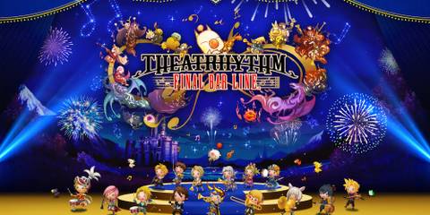 Promo art featuring characters in Theatrhythm Final Bar Line