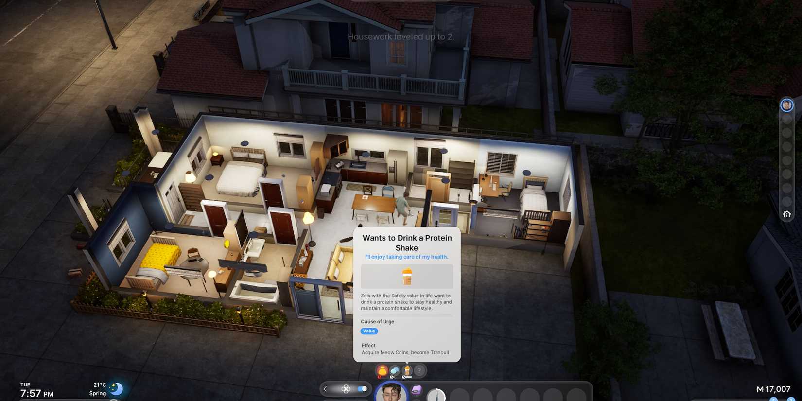 protein shake urge inzoi