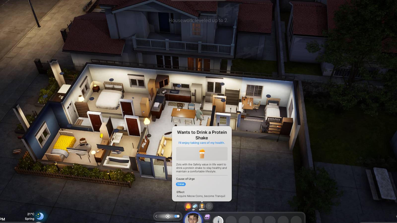 protein shake urge inzoi