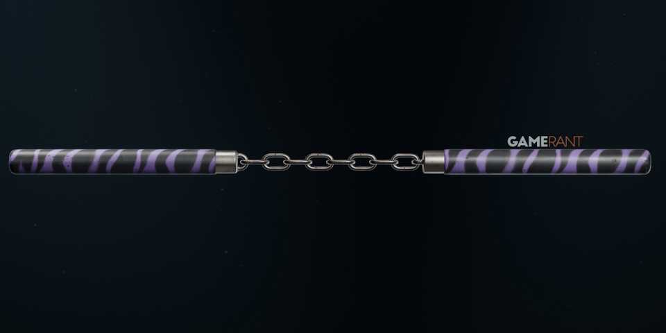 Purple Tiger Camo on Nunchaku in Black Ops 6
