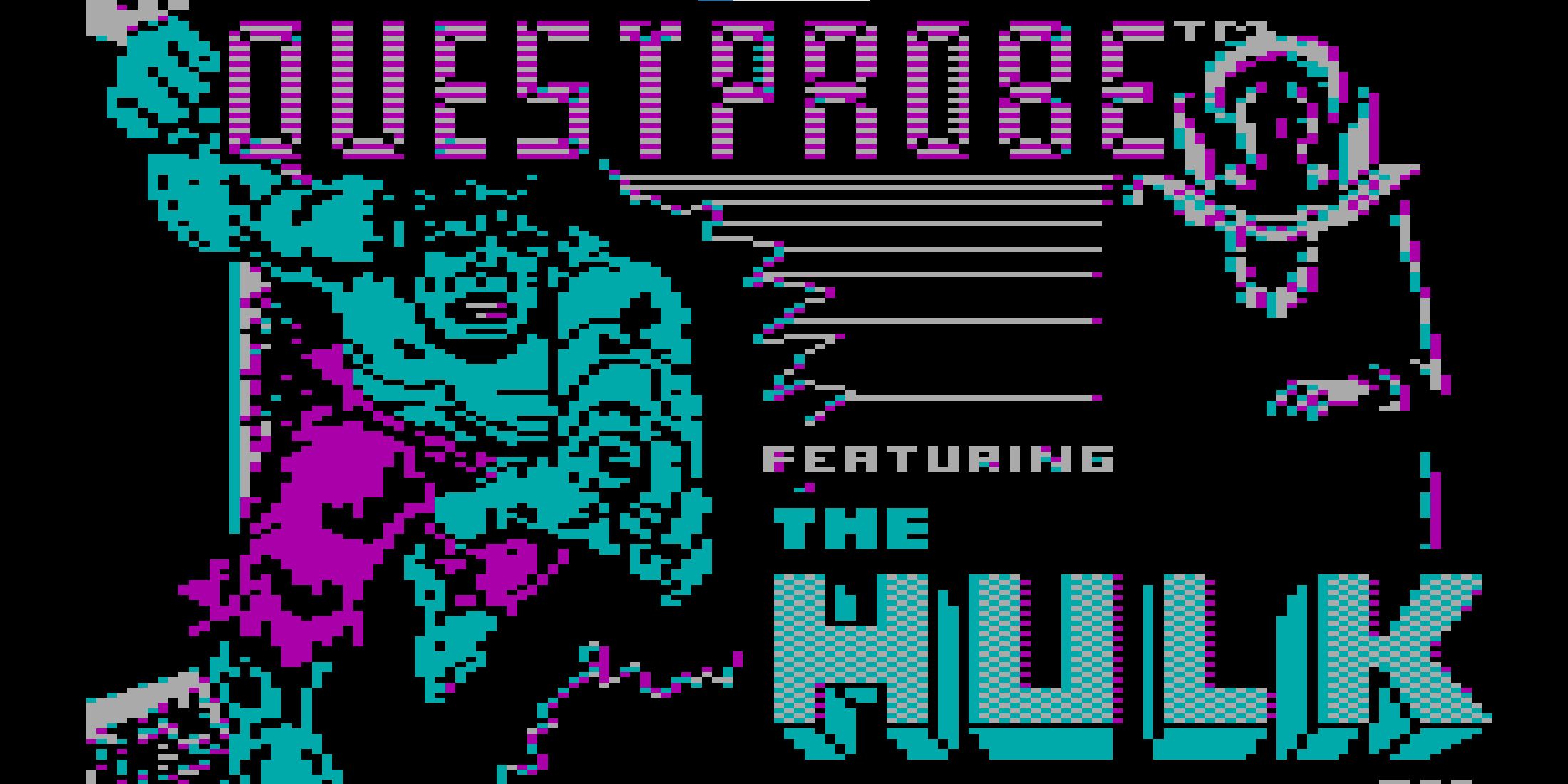 questprobe featuring hulk title screen