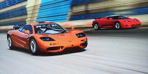 Racing in a Mclaren F1 in Forza Motorsport 4