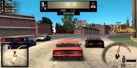 racing in a muscle car in Need for Speed Undercover