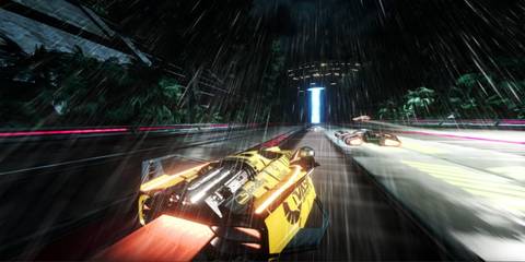 Racing in the rain in Fast RMX
