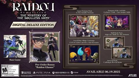 Raidou Remastered The Mystery of The Soulless Army Digital Deluxe Edition