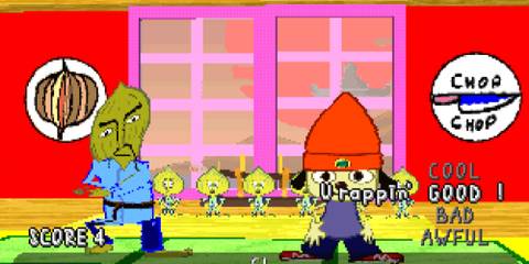 Rapping with Chop Chop Master Onion in Parappa The Rapper-1