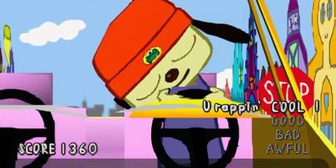 Rapping with Instructor Mooselini in Parappa The Rapper