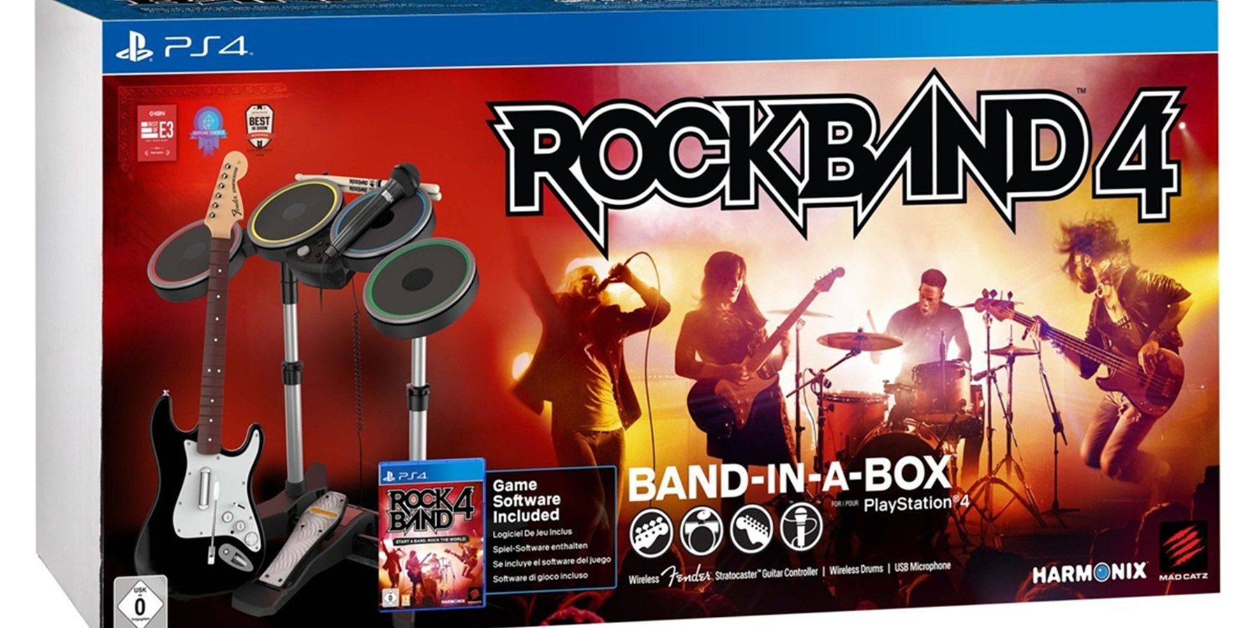 Rarest PS4 Games- Rock Band 4 Band in a Box Bundle