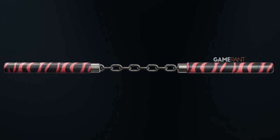 Red Tiger Camo on Nunchaku in Black Ops 6
