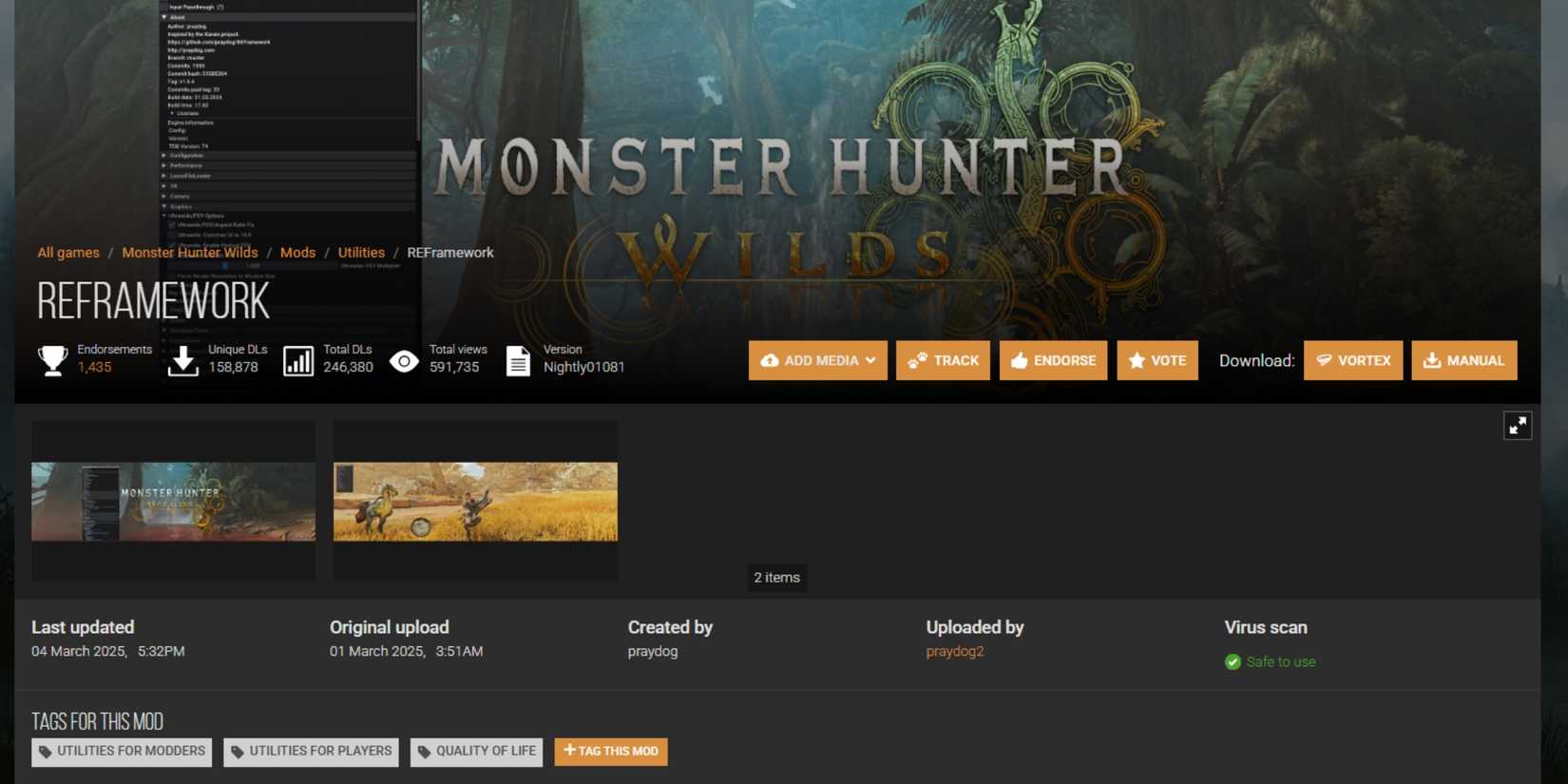 Reframework Mod How to Improve Monster Hunter Wilds PC Performance