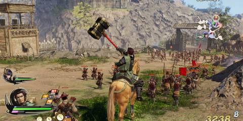Riding a horse in Samurai Warriors 5