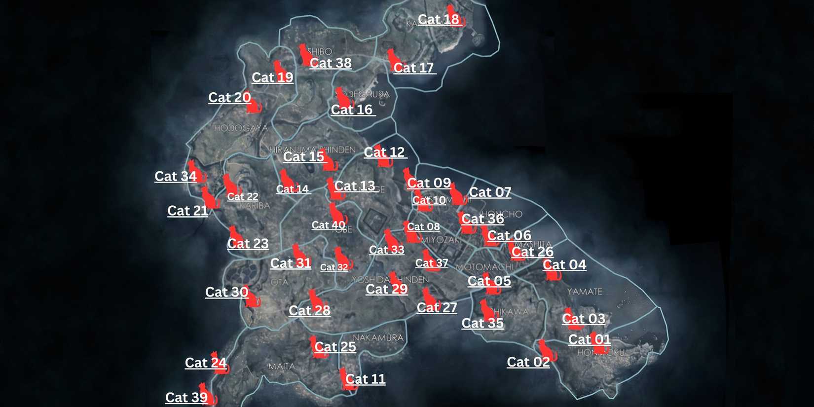 Rise of the Ronin Yokohama All Cat Locations