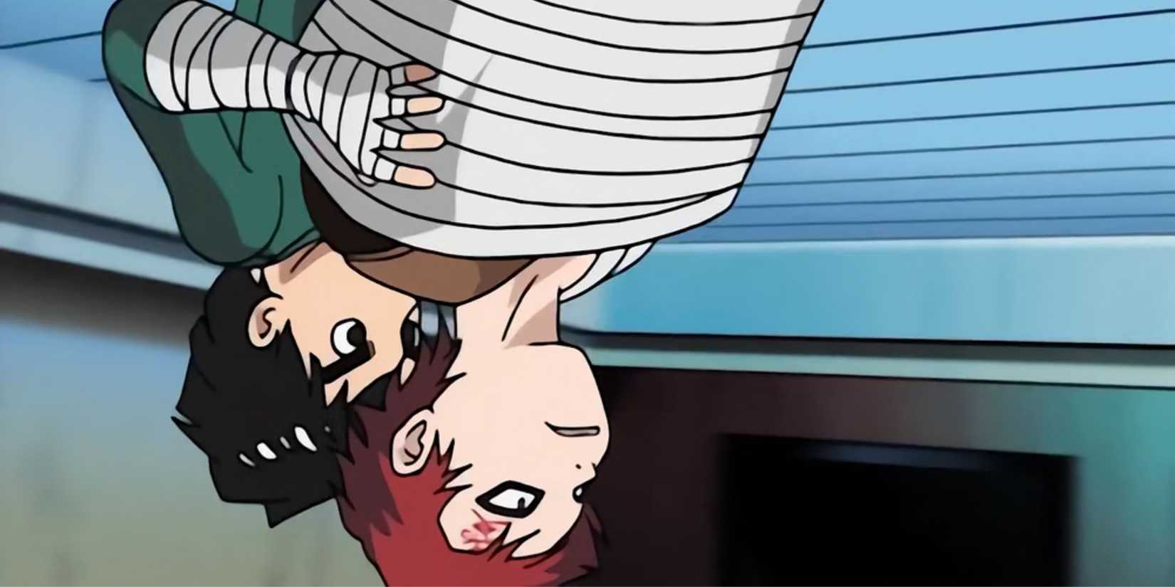 Naruto Rock Lee vs. Gaara.