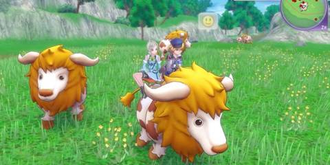 Rune Factory 5 riding together