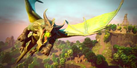 A dragon from Runescape: Dragonwilds