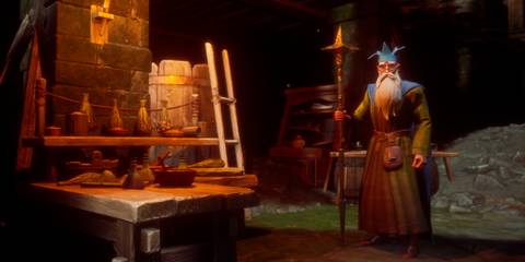 A wizard from Runescape: Dragonwilds