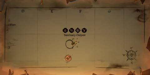 Sanctuary Outpost in Sea of Thieves