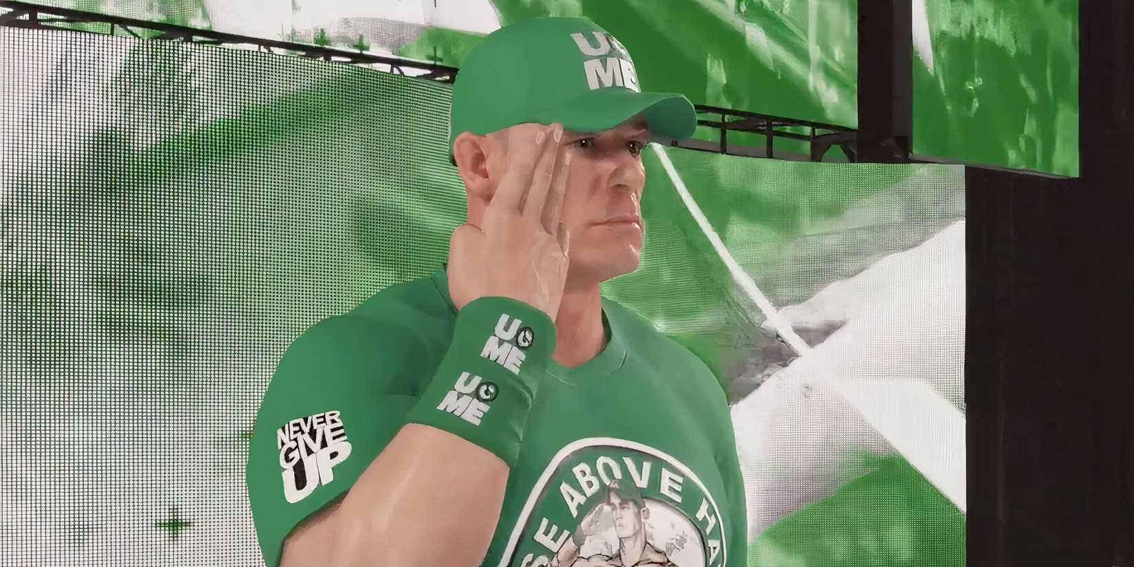 John Cena '12 saluting in WWE 2K25