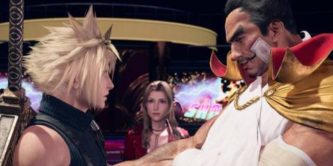 Cloud talking to Dio with Aeirth in the background