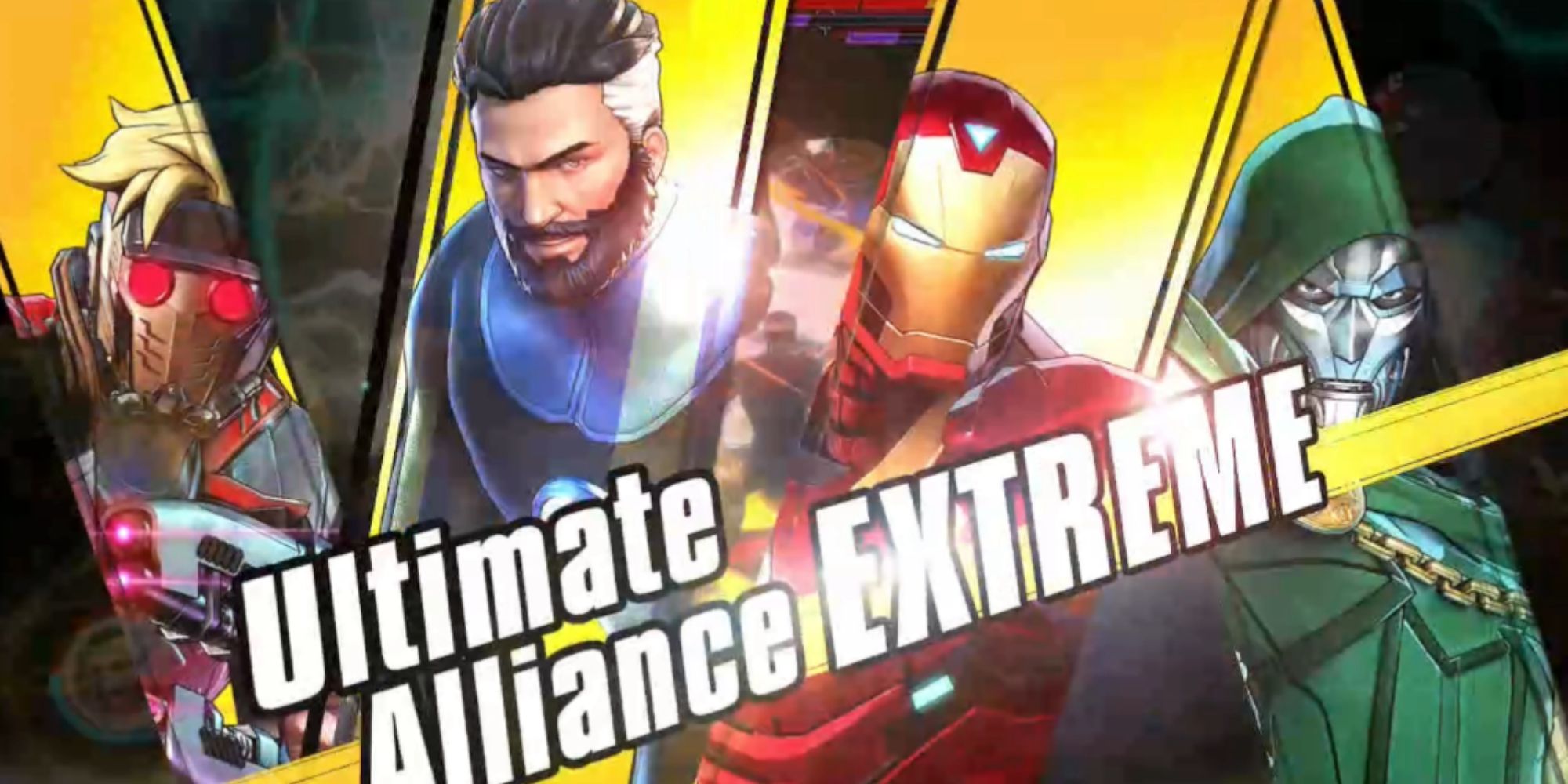 Starlord, Mr. Fantastic, Iron man, Dr. Doom