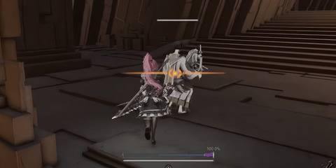 Aryssa sneaking up on a church enemy in AI Limit