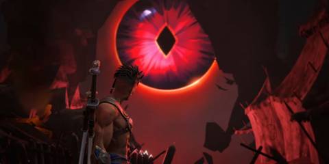 sargon looking at eye