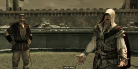 Ezio in training arena