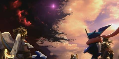 pit, greninja, sonic, fox, simon vs gods