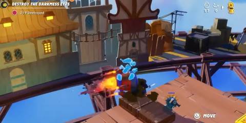 Rayman using transformative suit