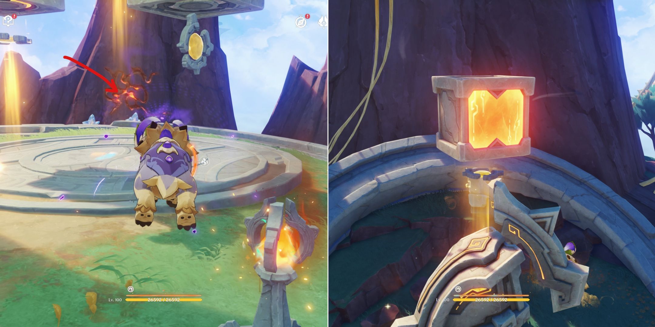Secret Source Dragon Idol Piece 2 located in Genshin Impact