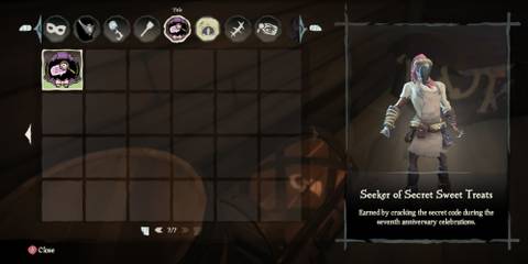Seeker of Secret Sweet Treats Title in Sea of Thieves