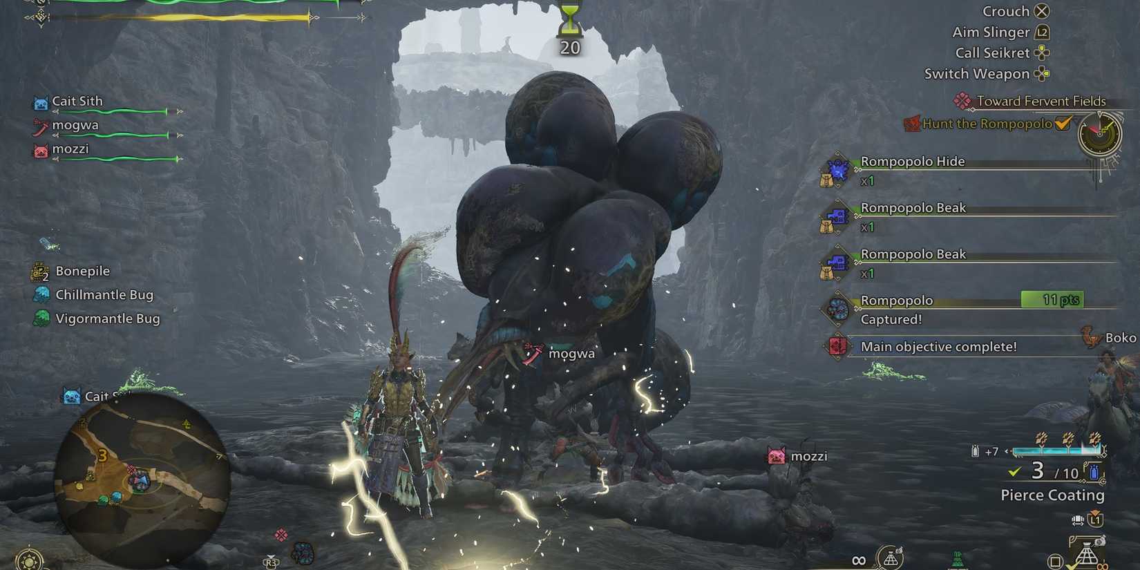 Setting a trap in Monster Hunter Wilds