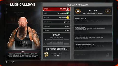 Luke Gallows WWE 2K25 MyGM