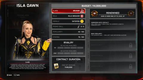 Isla Dawn WWE 2K25 MyGM